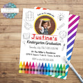 cute customizable kindergarten graduation invitation to send digital or print